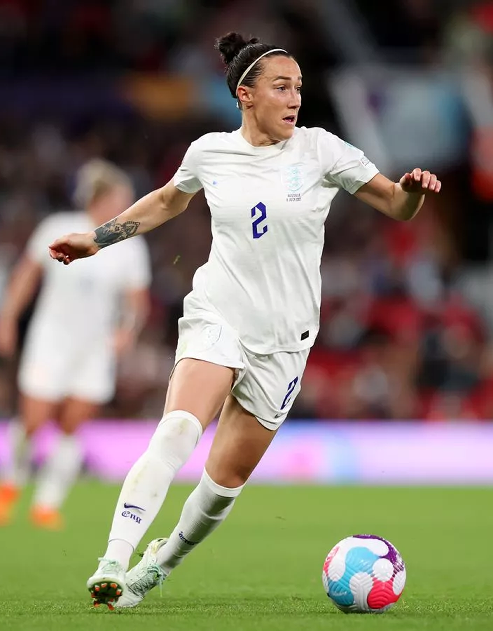 Lucy Bronze on the pitch