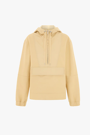 LB Alexia Leather Hooded Jacket